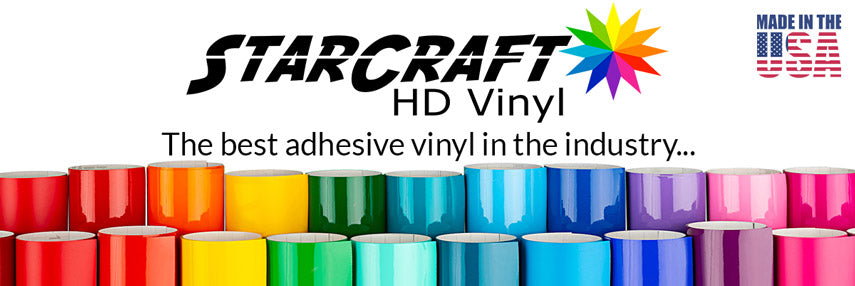 12 x 50 Yard Roll - StarCraft HD Glossy Permanent Vinyl - Orange