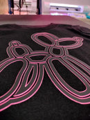 VTS Super Pop 700 Heat Transfer Vinyl | Thick HTV | Raised 3D Foam | 2 Tone Vinyl  - Black and Pink Vinyl