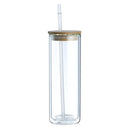 25oz Snow globe Sublimation Glass Cups | Sublimation Tumbler | 25 oz Snowglobe Tumblers