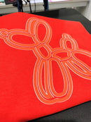 VTS Super Pop 700 Heat Transfer Vinyl | Thick HTV | Raised 3D Foam | 2 Tone Vinyl  - Orange and White