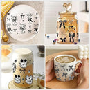 Black Coquette UV DTF Stickers | UV Direct to Film | UV Stickers | 16oz tumbler wraps  | 10 Pack