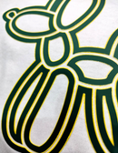 VTS Super Pop 700 Heat Transfer Vinyl | Thick HTV | Raised 3D Foam | 2 Tone Vinyl  - Green & Yellow