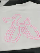 VTS Super Pop 700 Heat Transfer Vinyl | Thick HTV | Raised 3D Foam | 2 Tone Vinyl - White & Hot Pink