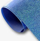 *NEW* 3D Super Puff Neon Glitter Heat Transfer Vinyl (HTV) | Neon Glitter Puff Vinyl - Neon Blue