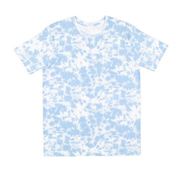 sky blue tie dye shirt