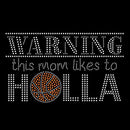 Rhinestone Transfer Designs - Ready to Press | Warning Basketball