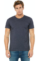 Heather Navy Bella + Canva Unisex Heather CVC T-Shirt