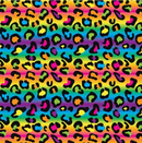 Printed Adhesive Vinyl | Pattern Permanent Vinyl - Rainbow Leopard Print