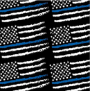 Printed Adhesive Vinyl | Pattern Permanent Vinyl - Back The Blue Flag