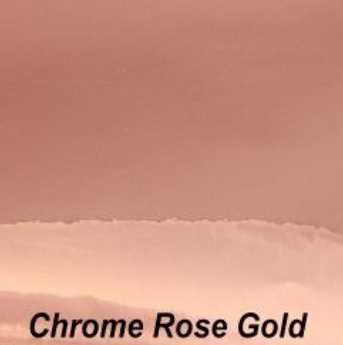 Holographic Permanent Vinyl Sheets in Rose Gold Chrome, Sparkle