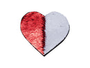 Sublimation Heart Flop Sequin Adhesive Patch | Sublimation Blanks