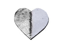 Sublimation Heart Flop Sequin Adhesive Patch | Sublimation Blanks