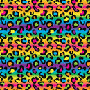 Printed Adhesive Vinyl | Pattern Permanent Vinyl - Rainbow Leopard