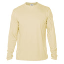 PALE YELLOW SUBLIMATION VAPOR SOLAR PERFORMANCE LONG SLEEVE TEE