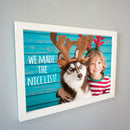 SUBLIMATION WHITE COATED WOOD RECT. FRAME 11.81" X 8.26"