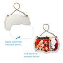 Sublimation Wooden Benelux Ornament 5.75" X 4"