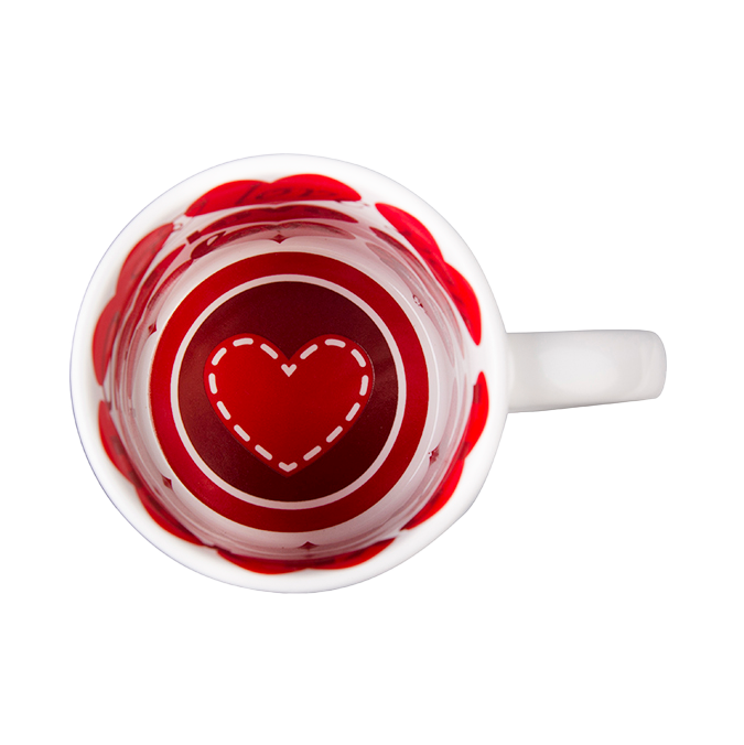 Sublimation Mug 11oz Red - Inside and Handle