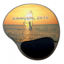 SUBLIMATION BLACK MOUSE PAD TRAY WITH GEL WRIST PAD (TRAY ONLY)