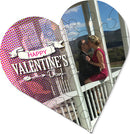 SUBLIMATION WHITE HARDBOARD 23 PIECE HEART SHAPED PUZZLE - 6.7"