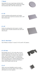 Hotronix Heat Press Shirt Platens  | Hotronix