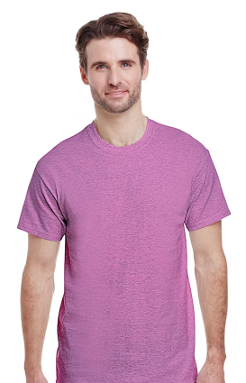 Heather Radiant Orchid Gildan Adult Unisex Heavy Cotton™ 5.3 oz. T-Shirt