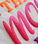 *NEW* 3D Super Puff Neon Glitter Heat Transfer Vinyl (HTV) | Neon Glitter Puff Vinyl - Neon Pink