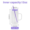 16oz snow globe sublimation glass cups with handle and plastic color lid | Sublimation Tumbler | 16 oz Snowglobe Tumblers