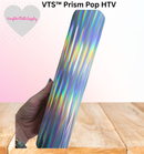 VTS™ Prismic Pop HTV | 3D Holographic Heat Transfer Vinyl - Silver