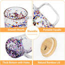 15oz Sublimation Snow Globe Glass Mug | Snowglobe Tumbler