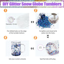15oz Sublimation Snow Globe Glass Mug | Snowglobe Tumbler