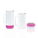 Sublimation Straight Speaker Tumbler w/ Handle 14oz | Sublimation Tumbler