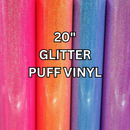 Glitter Puff Vinyl HTV 20" Yards- VTS 3D Super Puff