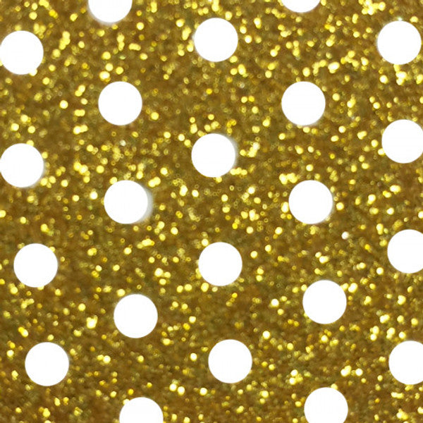 VTS Mesh Glitter HTV | Mesh Glitter Heat Transfer Vinyl 20" - Gold