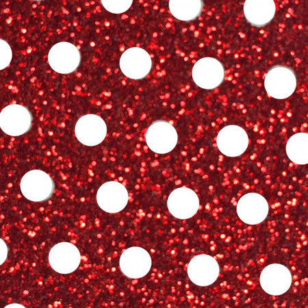 VTS Mesh Glitter HTV | Mesh Glitter Heat Transfer Vinyl 20" - Red