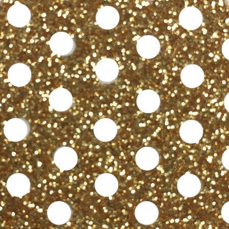 VTS Mesh Glitter HTV | Mesh Glitter Heat Transfer Vinyl 20" - Vegas Gold