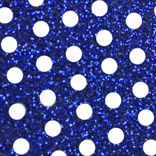 VTS Mesh Glitter HTV | Mesh Glitter Heat Transfer Vinyl 20" - Royal Blue