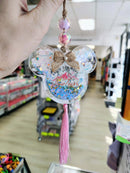 Snowglobe Ornament Kit | Fillable Acrylic Blanks | Car Mirror Charms - Paw Prints