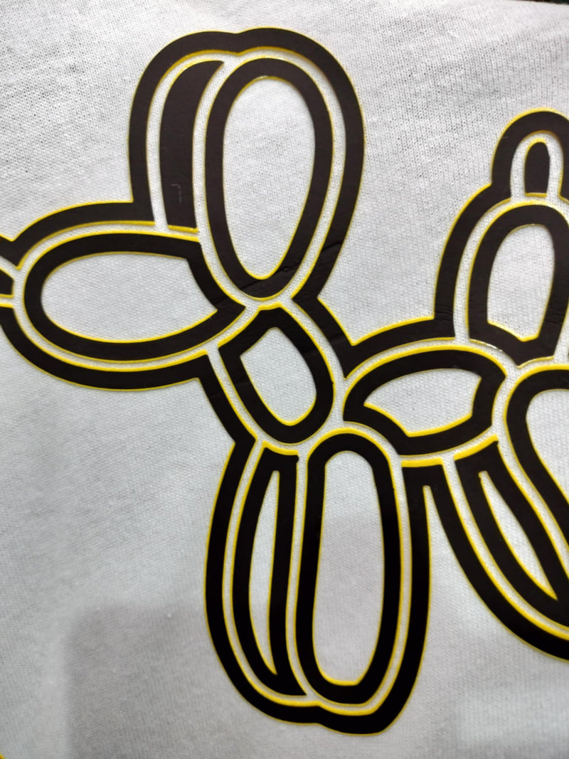 VTS Super Pop 700 Heat Transfer Vinyl | Thick HTV | Raised 3D Foam | 2 Tone Vinyl  - Dark Brown & Yellow