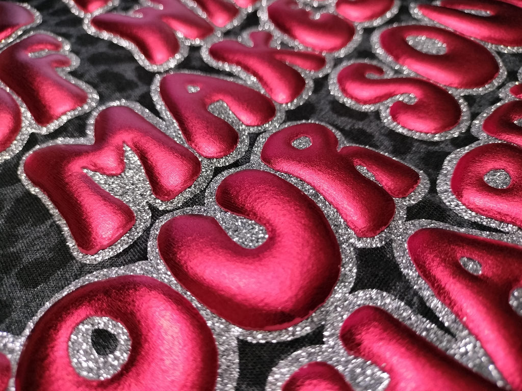 Pattern Puff Vinyl 3D Super Metallic Puff™ Heat Transfer Vinyl (HTV) | Metallic Puff Viny