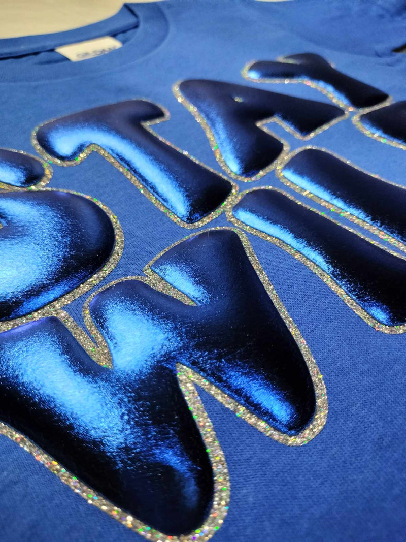 Puff Vinyl HTV 20" - VTS 3D Super Puff | Metallic Royal Blue
