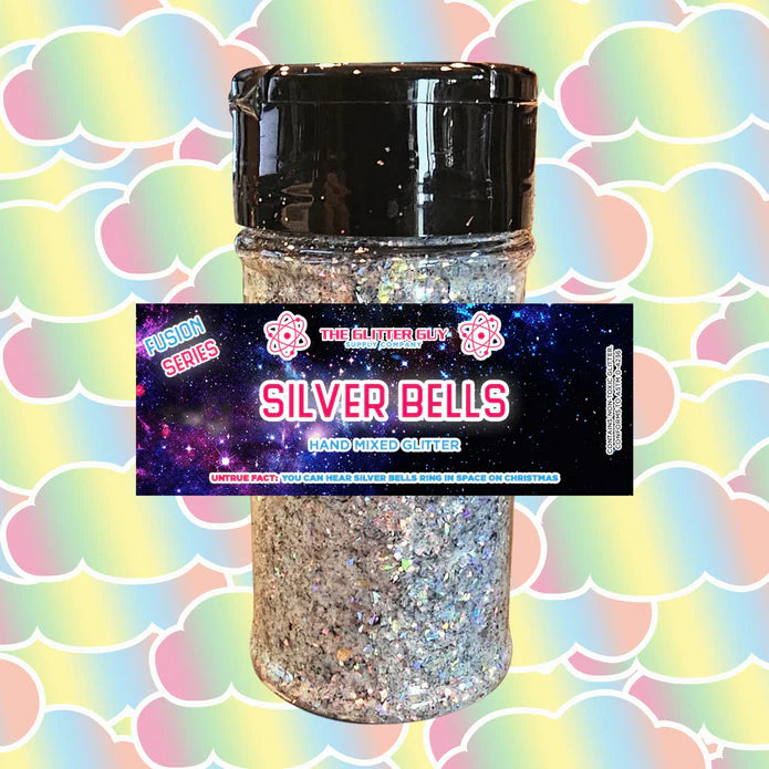 The Glitter Guy Silverbells | Chunky Glitter