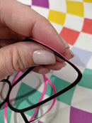 VTS Super Pop 700 Heat Transfer Vinyl | Thick HTV | Raised 3D Foam | 2 Tone Vinyl  - Black and Pink Vinyl