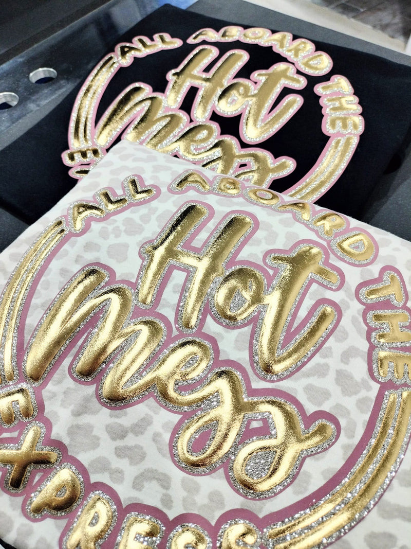 Puff Vinyl HTV 20" - VTS 3D Super Puff | Chrome Gold