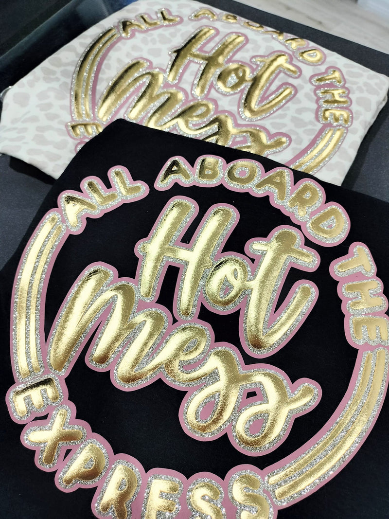 Puff Vinyl HTV 20" - VTS 3D Super Puff | Chrome Gold