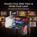 xTool F1 Ultra 20W Fiber & 20W Diode Dual Laser Engraver