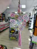 Snowglobe Ornament Kit | Fillable Acrylic Blanks | Car Mirror Charms - Paw Prints