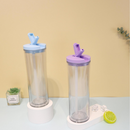 25oz Flip Top Acrylic Snow Globe Tumbler | Snowglobe Tumbler