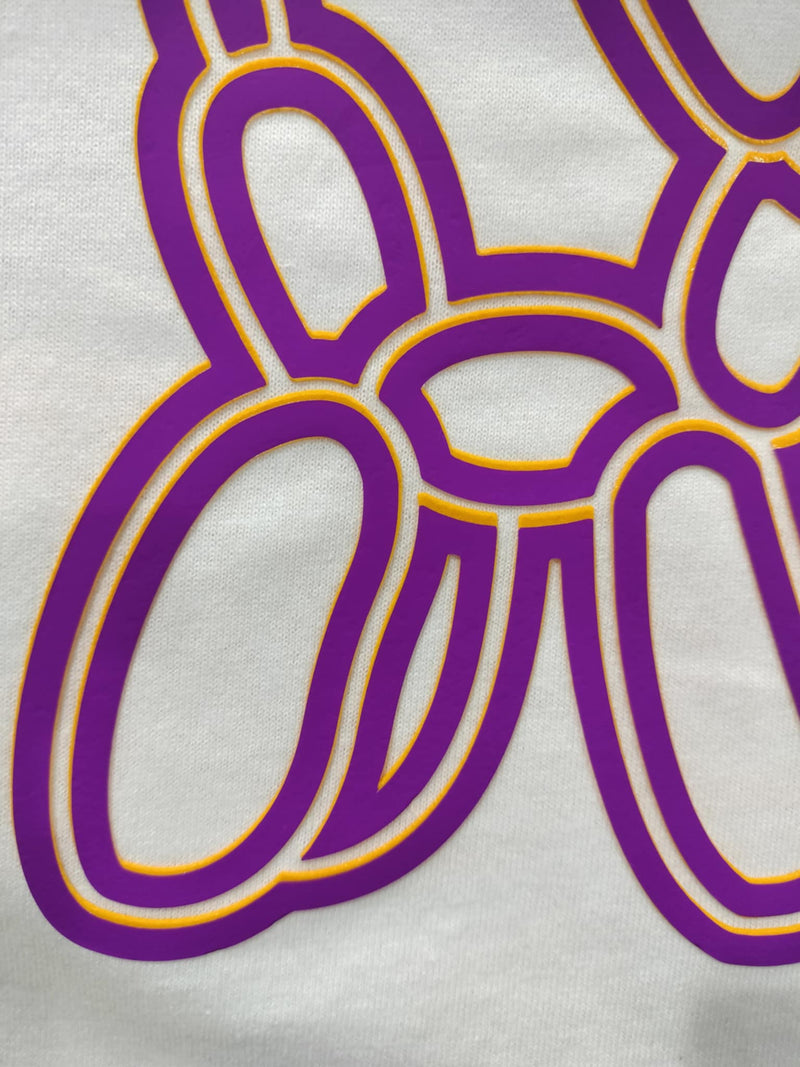 VTS Super Pop 700 Heat Transfer Vinyl | Thick HTV | Raised 3D Foam | 2 Tone Vinyl  - Purple & Yellow