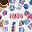 Brush Stroke Watercolor Backgrounds UV DTF Stickers | UV Direct to Film | UV Stickers | 16oz tumbler wraps  | 10 Pack