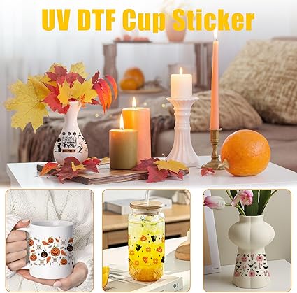 Boo Too Cute UV DTF Stickers | UV Direct to Film | UV Stickers | 16oz tumbler wraps  | 10 Pack (Copy)
